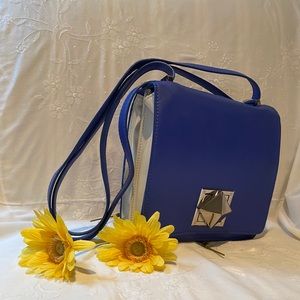 L.A.M.B. Blue Leather Crossbody bag